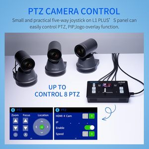 FEELWORLD L1 PLUS 4K Mezclador de <span class=keywords><strong>video</strong></span> multicámara Conmutador en vivo, Control HDMI USB3.0 Streaming OEM Servicio de logotipo personalizado - Product Image 3