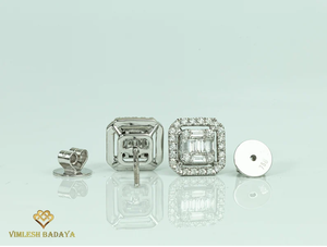 Elegantes Pendientes de Diamantes con Doble Halo, 0.58 Ct, Diamantes Naturales o de Laboratorio en Oro Sólido de 14K o 18K, Regalo de Boda para Mujer - Product Image 4