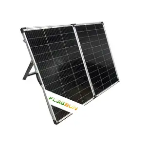 Quang điện mô-đun năng lượng mặt trời 120W 150W 160W silicon đơn tinh thể có thể gập lại bảng điều khiển năng lượng mặt trời