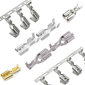 Terminales de horquilla de compresión en frío 2.8 4.8 6.3, tipo enchufable 110 187 250, conector de crimpado para cableado - Product Image 1