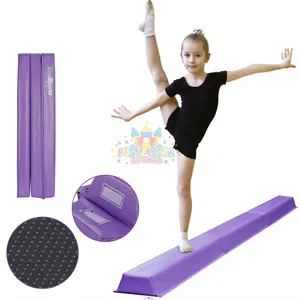 Non slip rubber base fitness equipment for children gymnastics balance beam for sale