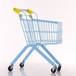 어린이 슈퍼마켓을위한 맞춤형 도매 다채로운 금속 장바구니 어린이를위한 어린이 카트 장난감 - Product Image 3