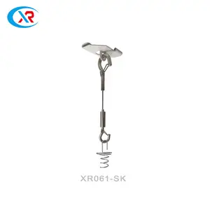 Kit autobloquant réglable pince à boucler câble métallique suspendu en acier inoxydable avec virole à bouton - Product Image 5