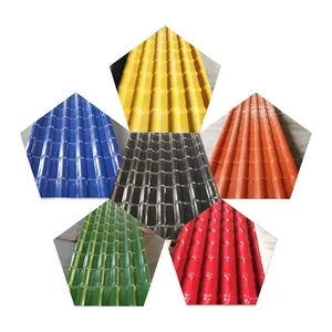 Tipi di plastica upvc tegole rivestimento del tetto
