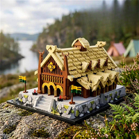 DK 6032 2026 Nuevo MOC City Lord Golden Hall Street View, Kit de Modelo de Arquitectura para Armar, Ladrillos de Regalo, 2321 Piezas, Juego de Bloques de Construcción