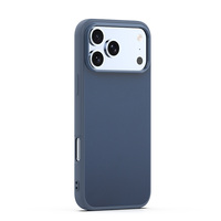 Coque de téléphone antidérapante texturée pour iPhone 18 Pro Max, pare-chocs en TPU, protection de l'objectif, doublure en microfibre douce