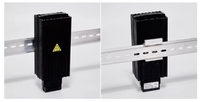 Chauffage sur rail DIN à haute efficacité, résistance PTC, dissipateur thermique en aluminium extrudé, protection IP20/GND, certifié CE, électrique 9A