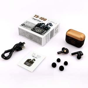 TS-100หูฟังสเตอริโอไฮไฟเบสในหูไร้สาย5.0 TWS Graffiti Earbuds LED ตั<span class=keywords><strong>ว</strong></span>แสดงสถานะแบตเตอรี่สำรองสำหรับเล่นเกมกีฬา - Product Image 6