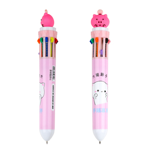 Bolígrafo Retráctil de Plástico Multicolor 10 en 1, Bonito y Económico, con Dibujos Animados para Estudiantes, Venta al Por Mayor - Product Image 6