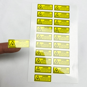 Custom <b>Printed</b> Safety Warning <b>Label</b> Stickers Waterproof Vinyl Die Cut Industrial Danger Caution Decal for <b>Machine</b> Equipment - Product Image 1