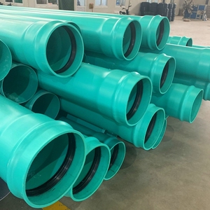 ASTM D3034 Yeşil 6 inç Dış Çap 159,4 mm PVC Yüksek Basınçlı Dayanıklı Kanalizasyon Drenaj Borusu SDR35 - Product Image 5