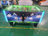 Интерактивный настольный мини-футбол Duoxing для 2 игроков, напольный, металлический, с монетоприемником, на английском языке, детский