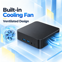 OEM ODM Intel Core I5 6200U 8 16GB 256 512GB Dual HD-MI RJ45 Win 11/10 Mini PC Gaming Komputer Desktop Faktor Bentuk Kecil