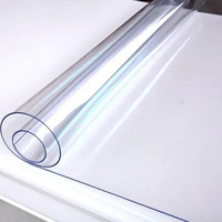 Nappe en PVC transparente, protection de table, 1,0 mm/1,5 mm/2 mm, plastique souple, verre transparent, imperméable, anti-huile, pour table à manger