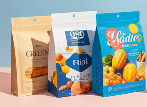 Vente en gros de sacs alimentaires en mylar personnalisés pochette refermable Doypack avec fermeture éclair sachets debout en plastique de couleur alimentaire pour emballage - Product Image 2