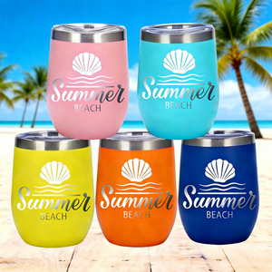 Mug souvenir en acier inoxydable avec impression personnalisée, thème marin, cormorans, Biarritz, Bretagne, <span class=keywords><strong>Marseille</strong></span>, bouteille d'eau souvenir - Product Image 2