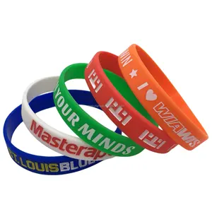 Bracelets en silicone personnalisés, créez vos propres bracelets en caoutchouc avec message ou logo, bracelet personnalisé de haute qualité