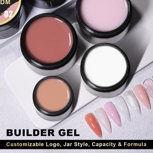 Kit de Fournitures pour <span class=keywords><strong>Ongles</strong></span> Professionnel : <span class=keywords><strong>Gel</strong></span> de Construction pour Extension et Sculpture, Logo Personnalisé OEM, <span class=keywords><strong>Gel</strong></span> UV Laité Dur et <span class=keywords><strong>Gel</strong></span> Doux Renforçant, 56g - Product Image 2