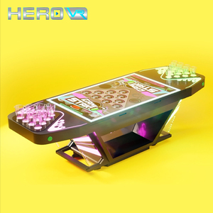 HEROVR Machine à lancer de bière mobile en acier inoxydable poli miroir, design modulaire, LED 16 couleurs pour Pong multijoueur - Product Image 4