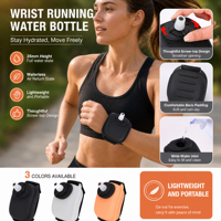 Botella de Agua Deportiva de Silicona, Portátil, para Montar en el Brazo, para Ciclismo, Running y Ejercicio al Aire Libre