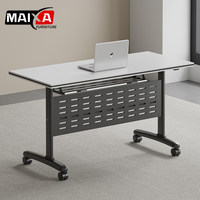 Table de conférence longue pliable en bois, bureau de formation – Durable, mobile, portable