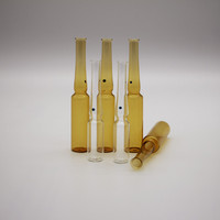 Ampoules en verre ambré transparent de 1 ml, 2 ml, 3 ml, 5 ml, 10 ml, 20 ml pour injection