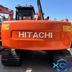 Excavatrice HITACHI EX120 Orange, équipement de construction lourd de type chenillé - Product Image 1