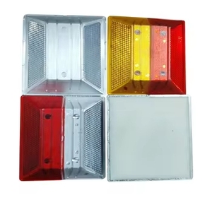Dongjun DJ-RS-1009 – Nouveaux clignoteurs routiers prismatiques rouges haute intensité en plastique, directement de l'usine, pour autoroutes et routes urbaines - Product Image 1