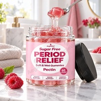 AegleWell Gummies à la Pectine Sans Sucre pour Soulager les Règles – Gommes Moelleuses pour Apaiser les Crampes, Améliorer l'Humeur et l'Énergie chez la Femme – Complément Alimentaire