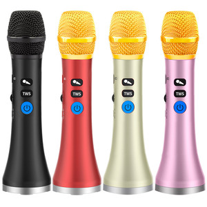 LCJ L-1258 20W Mini Enceinte sans fil portable haute puissance avec réduction de bruit pour <span class=keywords><strong>karaoké</strong></span> extérieur, couleurs Or/Rose/Rouge/Noir, pour enfants - Product Image 1