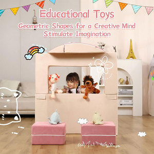Childrens Play Sofa Modular Building <b>Blocks</b> Climbing Mat Geometric <b>Shape</b> Fabric High Elasticity Foam Unisex Indoor Play - Product Image 3