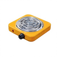 Plaque chauffante électrique portable en acier inoxydable allemand 1000W/2000W, cuisinière à serpentin pour la maison, le dortoir, le camping-car et le camping