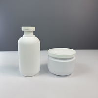 Bouteille blanche écologique Hengjian de 300 ml (10 oz) avec bouchon à clapet, idéale pour l'emballage de gel douche et de savon liquide