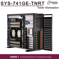 Serveur GPU Tour SYS-741GE-TNRT Double Intel Xeon Scalable 16 DIMM 4 To DDR5 RECC 4x PCIe 5.0 pour IA et Entraînement/Inferencement LLM