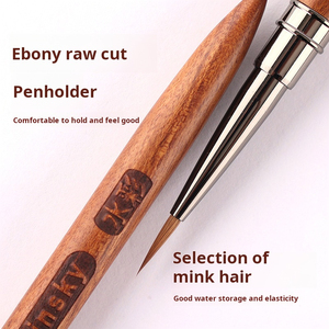 Pinceau à ongles en poils de Kolinsky, manche en bois, pour aquarelle et acrylique, pour la beauté et le nail art - Product Image 3