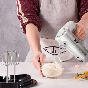Batteur à main électrique Winning Star 200W à double fouet pour la pâtisserie et la préparation de crèmes, blanc - Product Image 3