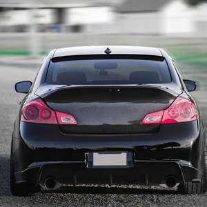 Cofano Posteriore in Fibra di Carbonio per Infiniti G37 G25 Berlina 4 Porte <span class=keywords><strong>2008</strong></span>-2013 Stile V1, Copertura <span class=keywords><strong>Bagagliaio</strong></span> Ducktail, Kit Carrozzeria Auto - Product Image 4