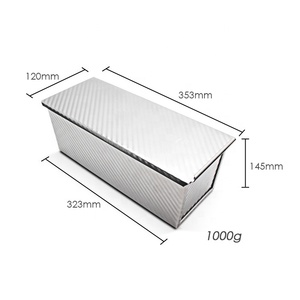 Molde para Pan <span class=keywords><strong>de</strong></span> Aluminio con Diseño <span class=keywords><strong>de</strong></span> Ondas Doradas <span class=keywords><strong>de</strong></span> <span class=keywords><strong>1000</strong></span> <span class=keywords><strong>Gramos</strong></span>, Calidad Comercial, <span class=keywords><strong>Precio</strong></span> <span class=keywords><strong>de</strong></span> Fábrica, para Pan Tostado - Product Image 1