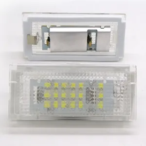 NSSC светодиодные лампы номерного знака для 3 серии E46 4D 18SMD 6500K Ксеноновые белые лампы без ошибок