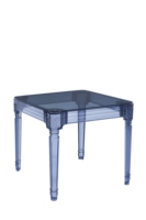 Ensemble de table de bar personnalisable en acrylique/cristal direct de l'usine pour événements extérieurs pour salle à manger salon restaurant meubles