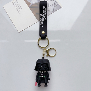 <span class=keywords><strong>Porte</strong></span>-clés de voiture en PVC promotionnel, jouet en peluche 3D de dessin animé, adorable étoile, bébé <span class=keywords><strong>Yoda</strong></span> Wars, <span class=keywords><strong>porte</strong></span>-clés avec dragonne, cadeaux en gros - Product Image 4