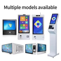 Station de travail de reconnaissance faciale OEM NFC 10.1 pouces Machine PC industriel Panneau tout-en-un auto-assistance avec ou fonctions de numérisation de code