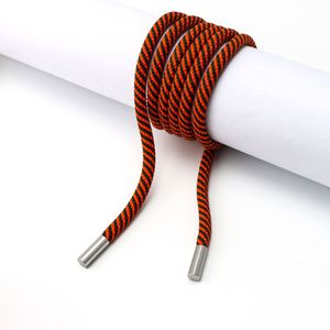 Cordones Redondos Personalizados al por Mayor con Punta Metálica Plateada - Product Image 1