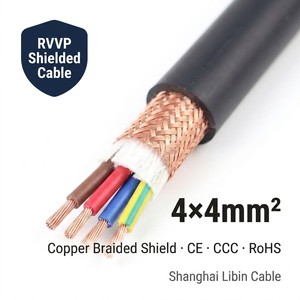 Câble blindé LiYCY <span class=keywords><strong>4G4</strong></span> RVVP 4x4mm² en cuivre nu torsadé flexible pour signalisation PLC et machines à onduleurs – Prix usine - Product Image 1