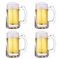 Vente en gros d'usine, tasses à bière personnalisées avec logo, boissons, café, thé, bière, avec poignée, grande taille, verre à bière
