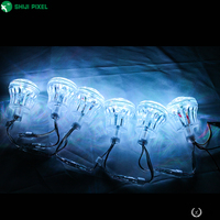 Lampes à pixels LED RGBW intelligentes programmables SHIJI DC24V 60mm UCS8904 à haute luminosité, adressables, type cabochon