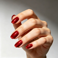 Ongles à presser tendance style tropical SEA, commande mixte bienvenue, faible MOQ, dégradé couleur unie, vente en gros en vrac