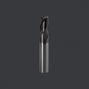 Fraise à queue en carbure monobloc Ttake Standard Ta1404, hélice 30 degrés, 3 cannelures, revêtement Nano TiAln, pour fraisage de rainures courtes, coupe de métaux - Product Image 3