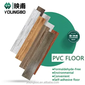 self adhesive Vinyl Pvc Plastic Flooring wood color plastic composite lvt flooring