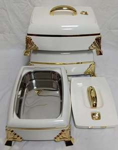 Set 3 Pezzi Contenitori Termici Quadrati da 4.5L, 5.5L, 6.5L in ABS e Acciaio Inossidabile per Alimenti Caldi, Uso Domestico - Product Image 2